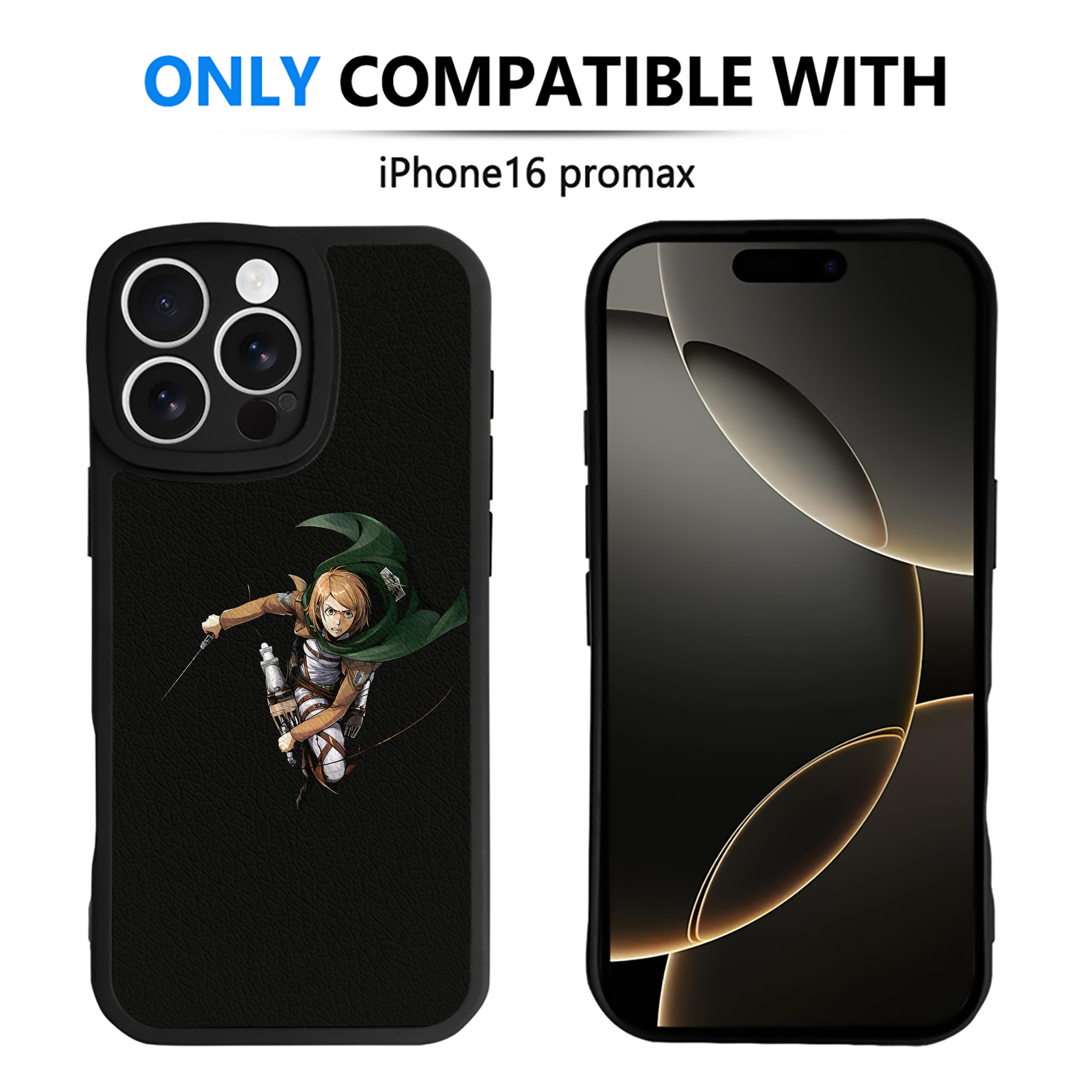 （画像用） 進撃の巨人 ペトラ·ラル Attack on Titan Petra Rall 【iPhone 16シリーズ対応】シリコンスマホケース（レザー調） 材質：シリコン
